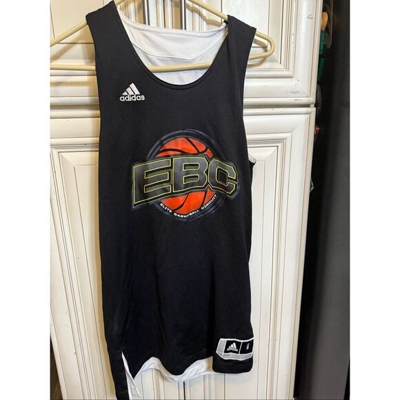 Adidas Men's EBC Elite Basketball Circuit #224 Jersey Tank Top Black Size Small - Picture 1 of 5